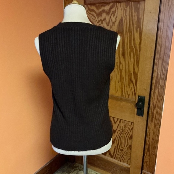 Vintage 70s brown sweater vest - Picture 8 of 8